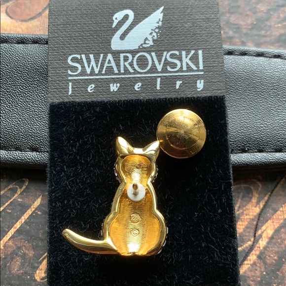 ♦️SOLD♦️SWAROVSKI Crystal Kitten Cat Pin - Picture 5 of 7